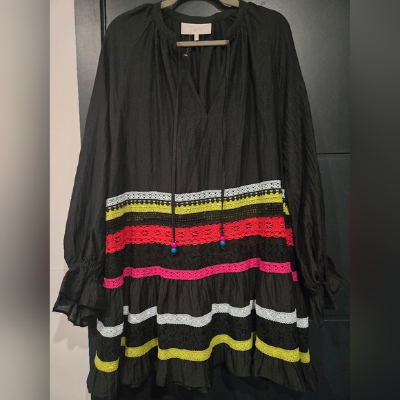 &.Layered Mixed Lace Tunic Anthropologie One Size Nwot - Picture 2 of 5